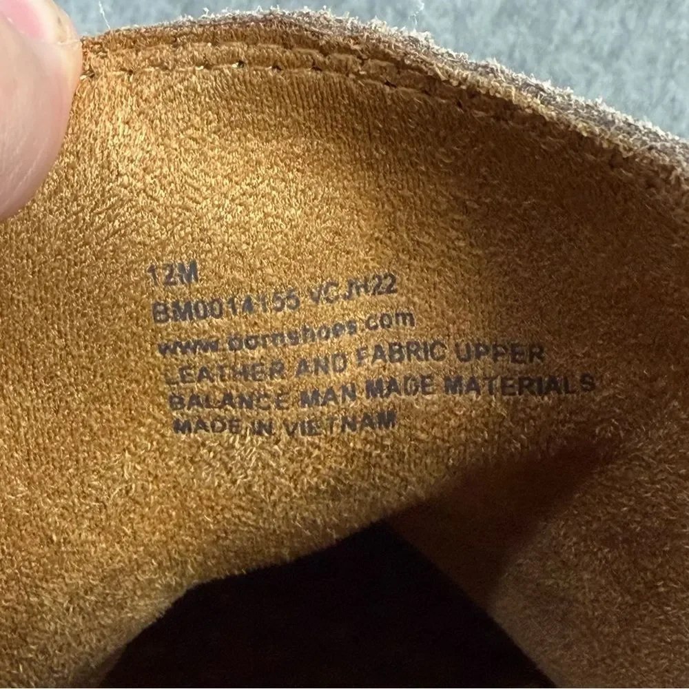 Born Men Chelsea Boots Size 12 Brody Brown Suede Pull On Dress Shoes Comfort NWT